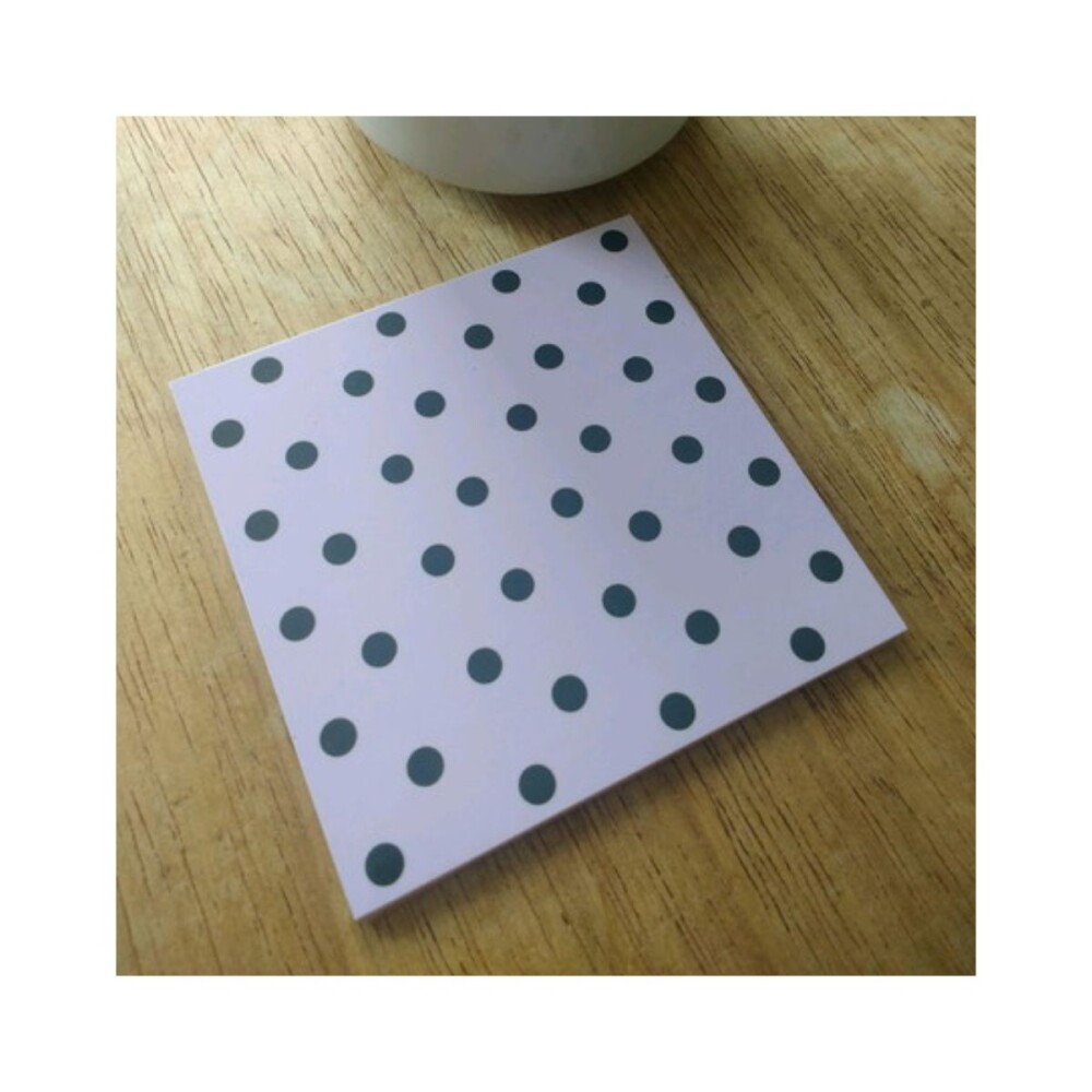 Porta copo/ímã decorativoo Poá preto