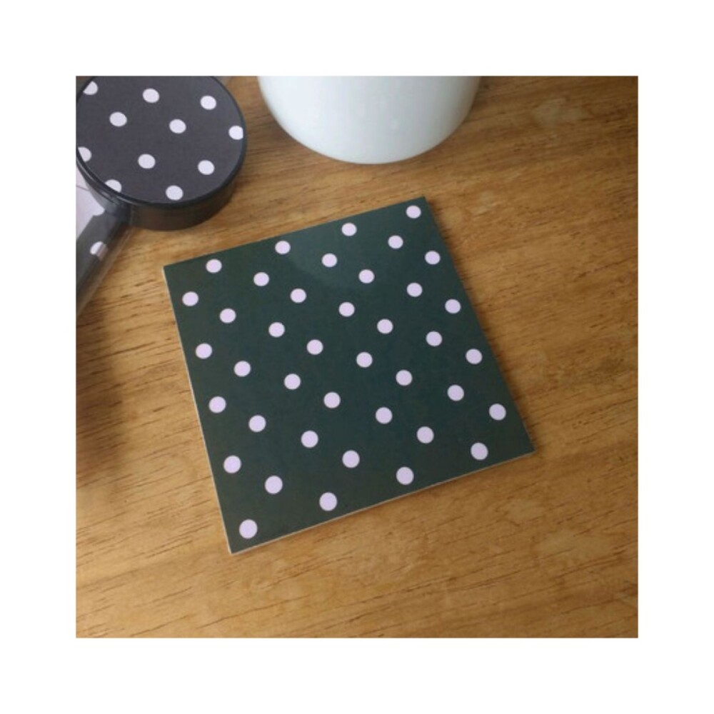 Porta copo/ímã decorativo poá rosa