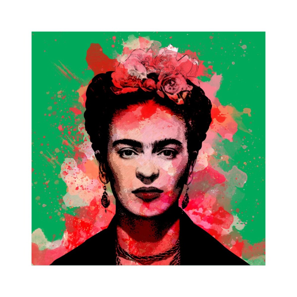 Porta copo/ímã decorativo Frida Verde