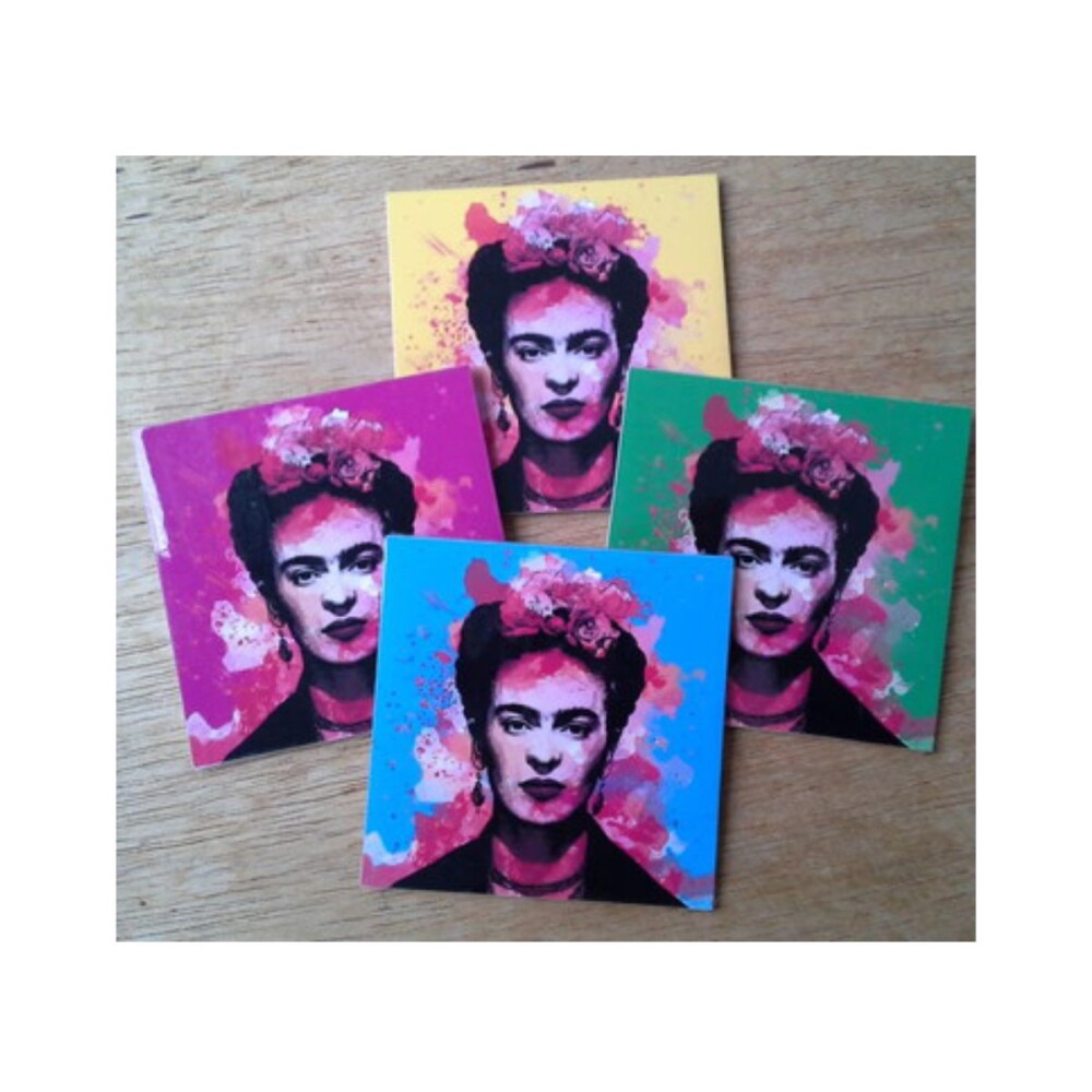 Jogo de Porta copo/ímã decorativo Frida