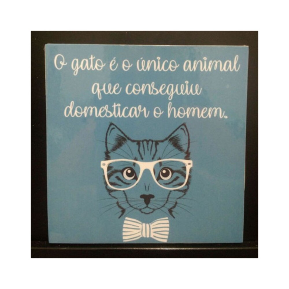 Porta copo/ímã decorativo Gato - Domesticar Homem