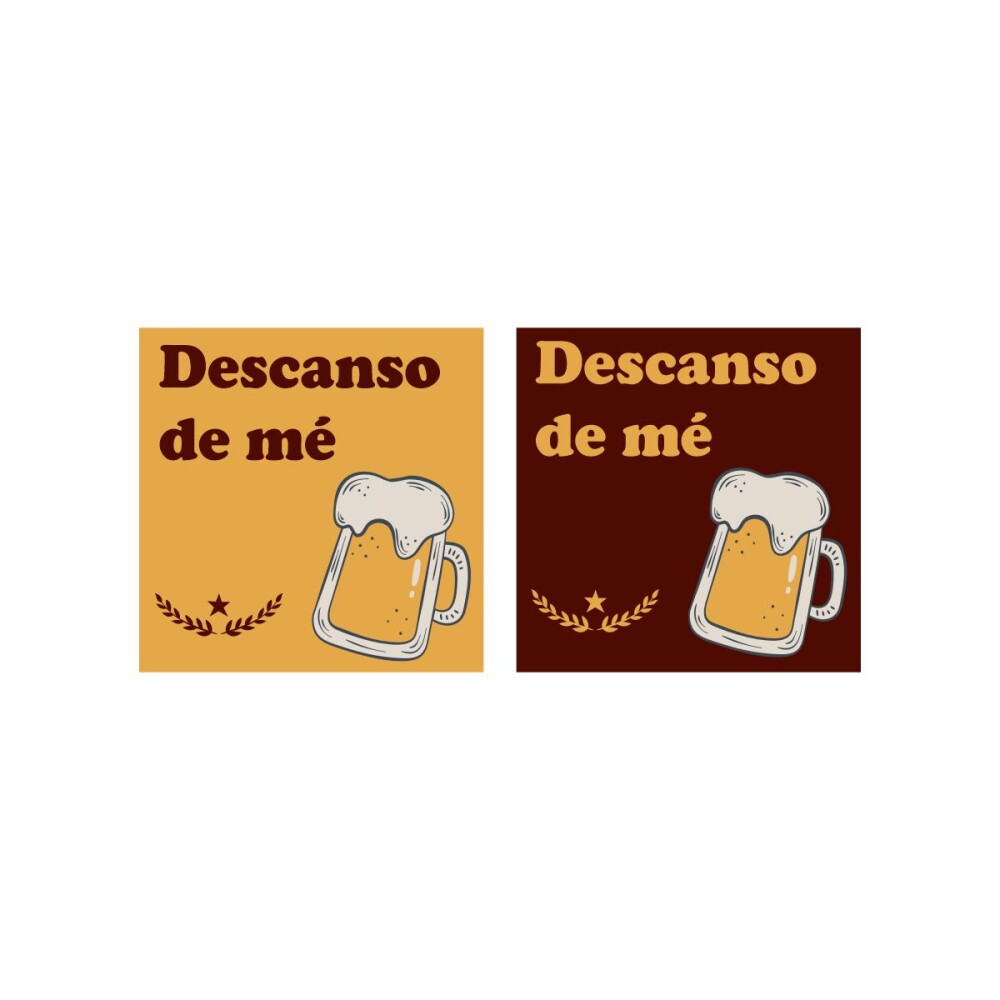 Jogo de Porta copo/ímã decorativo Descanso de Mé