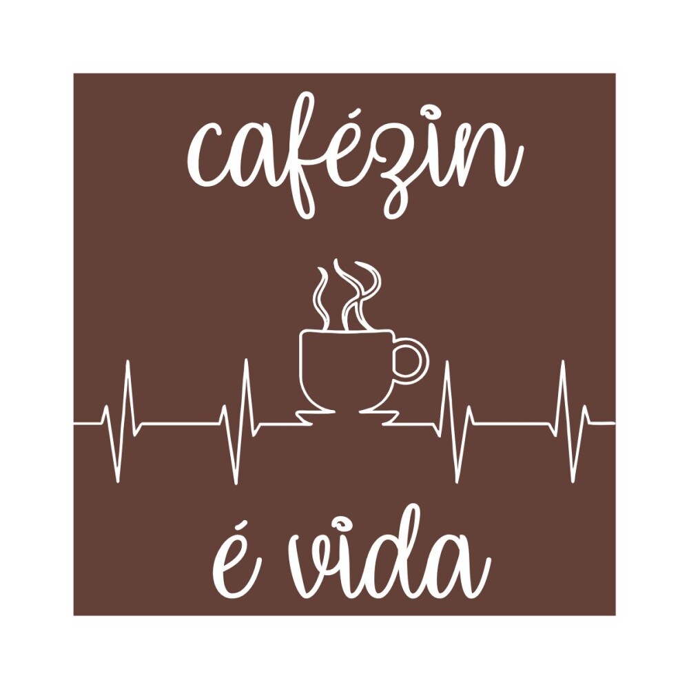Porta copo/ímã decorativo Cafezin é vida