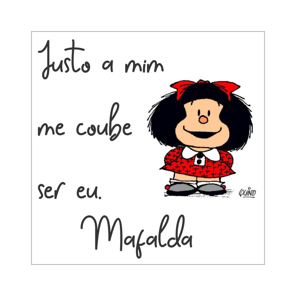 Porta copo/ímã decorativo Mafalda