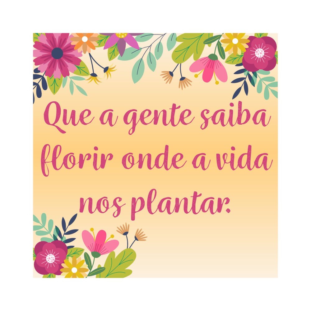Porta copo/ímã decorativo Saiba florir