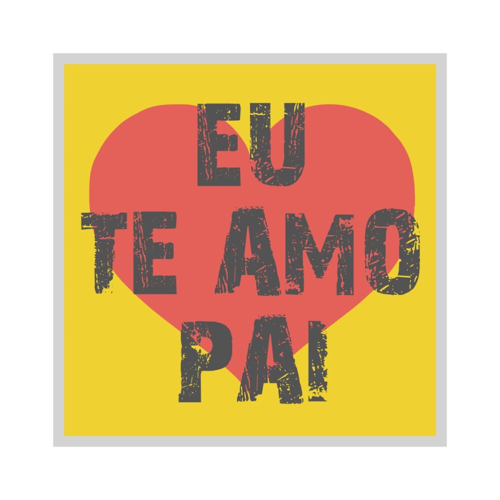 Porta copo/ ímã decorativo Eu te amo pai