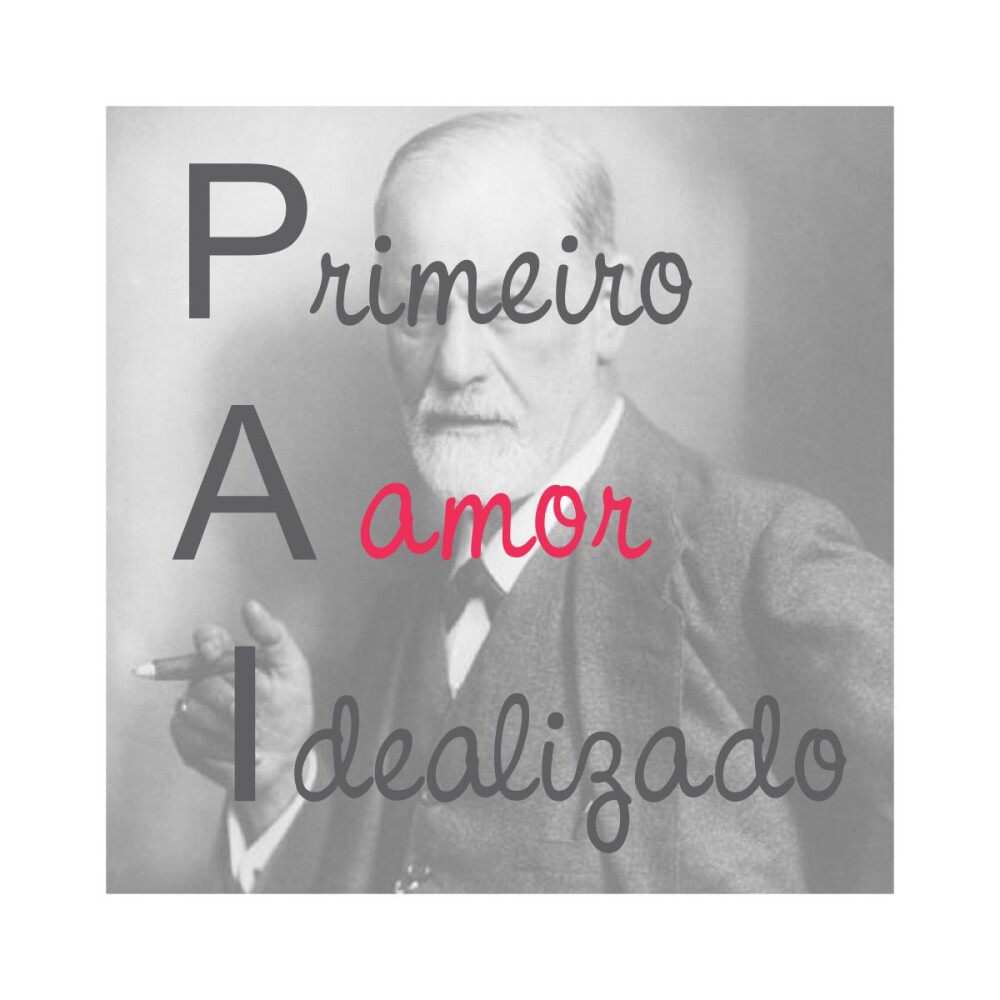 Porta copo/ ímã decorativo Pai idealizado Freud