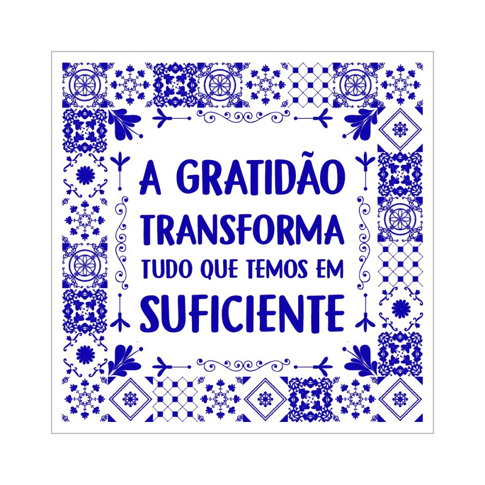 Porta copo/ ímã decorativo Gratidão transforma