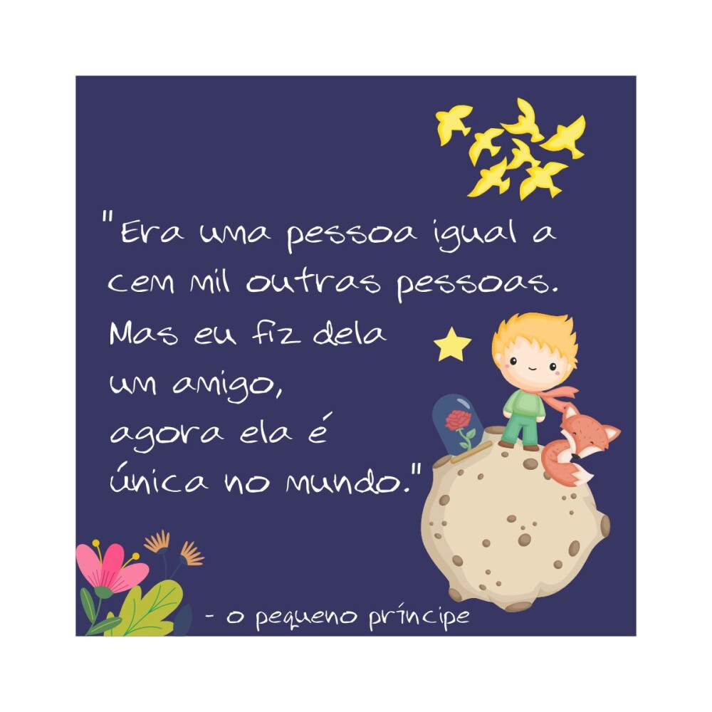 Porta copo/ ímã decorativo Pequeno príncipe amigo 2