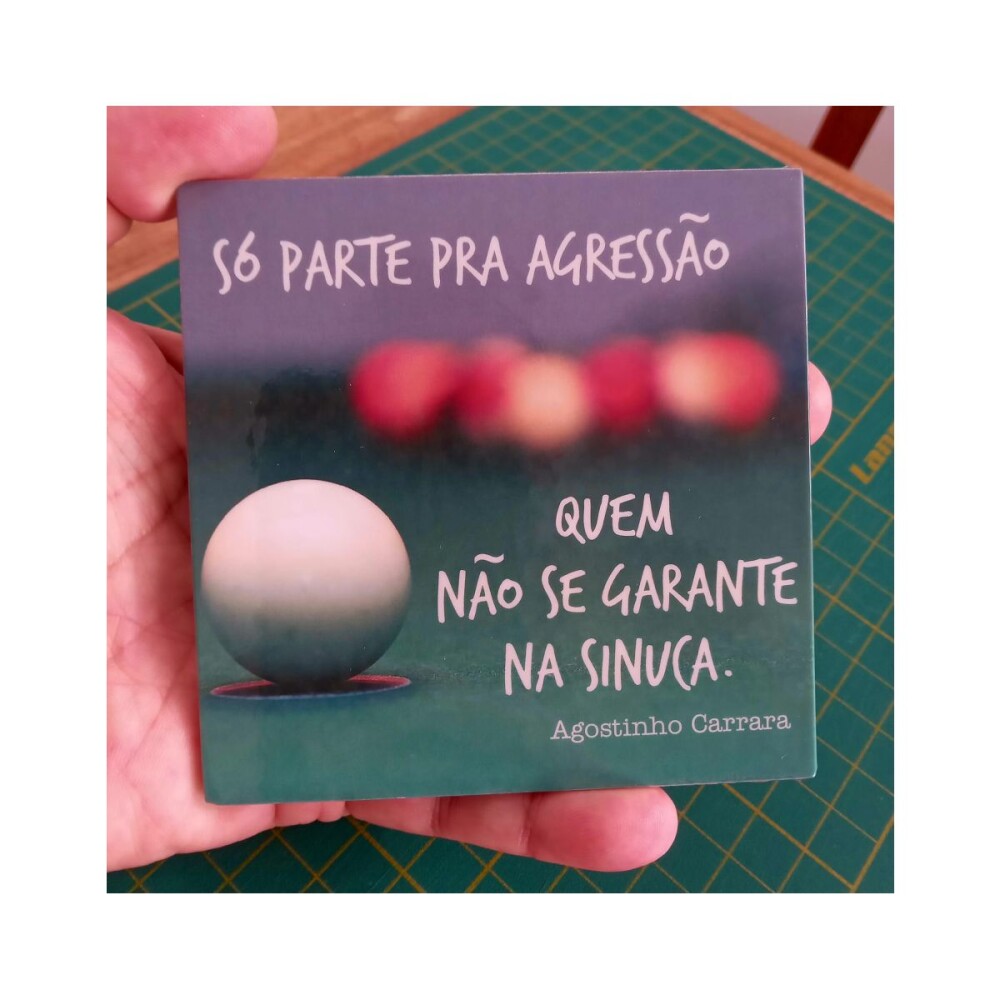 Porta copo/ ímã decorativo Sinuca