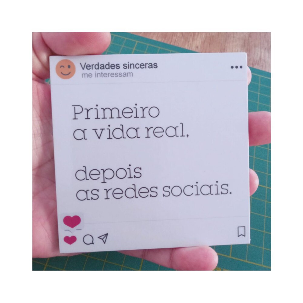 Porta copo/ ímã decorativo Vida real