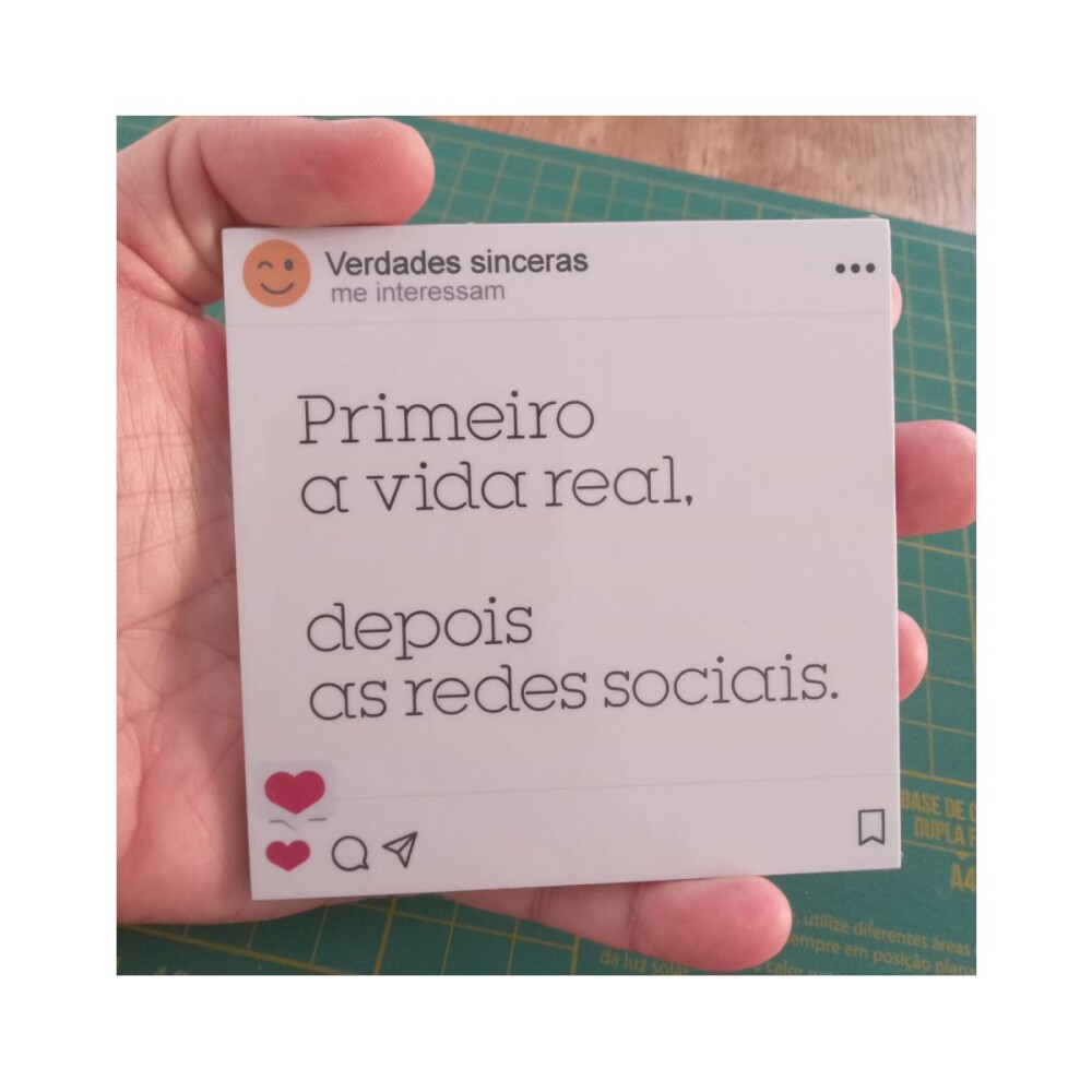 Porta copo/ ímã decorativo Vida real