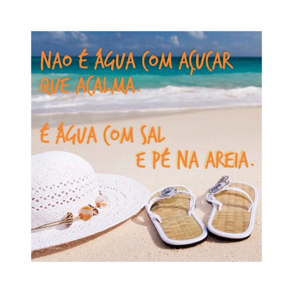 Porta copo/ímã decorativo Pé na Areia