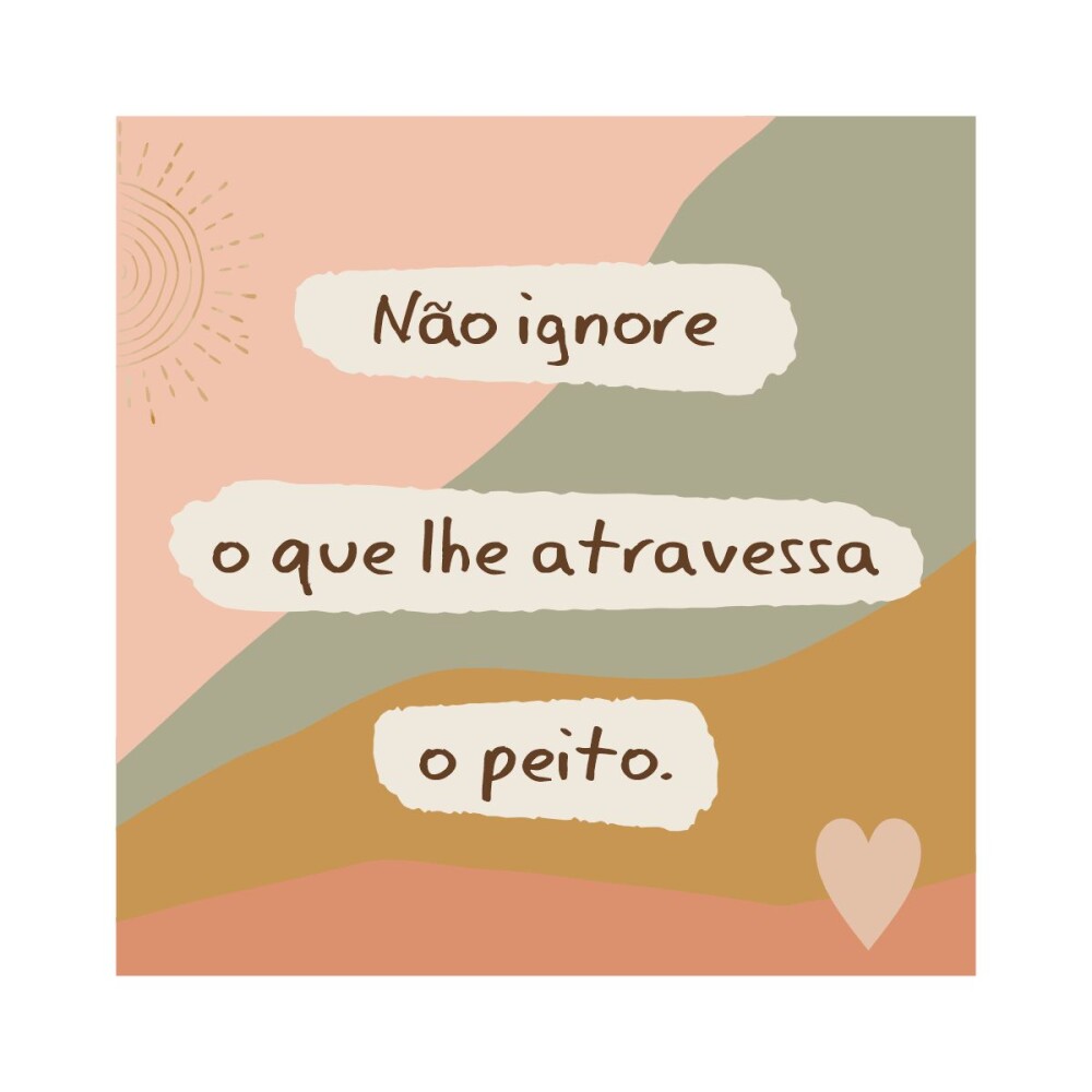 Porta copo/ ímã decorativo Não ignore o que lhe atravessa