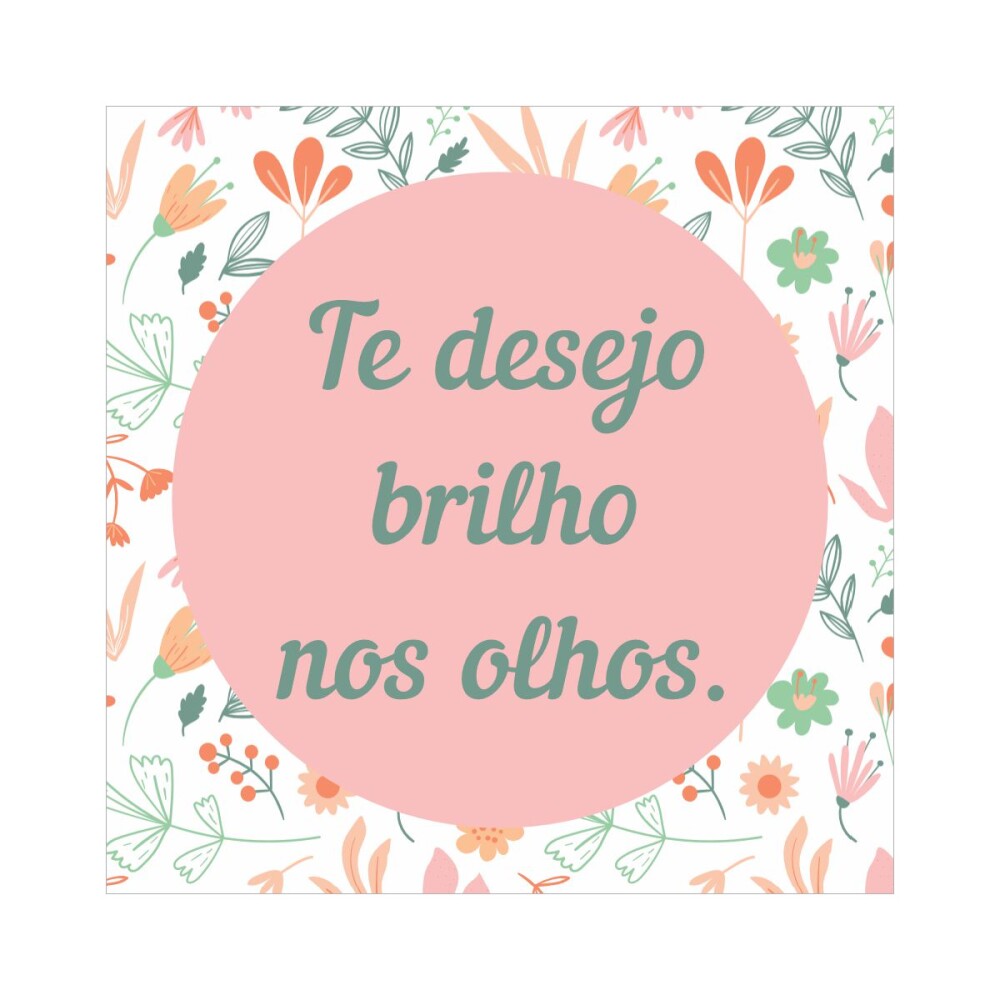 Porta copo/ ímã decorativo Brilho nos olhos