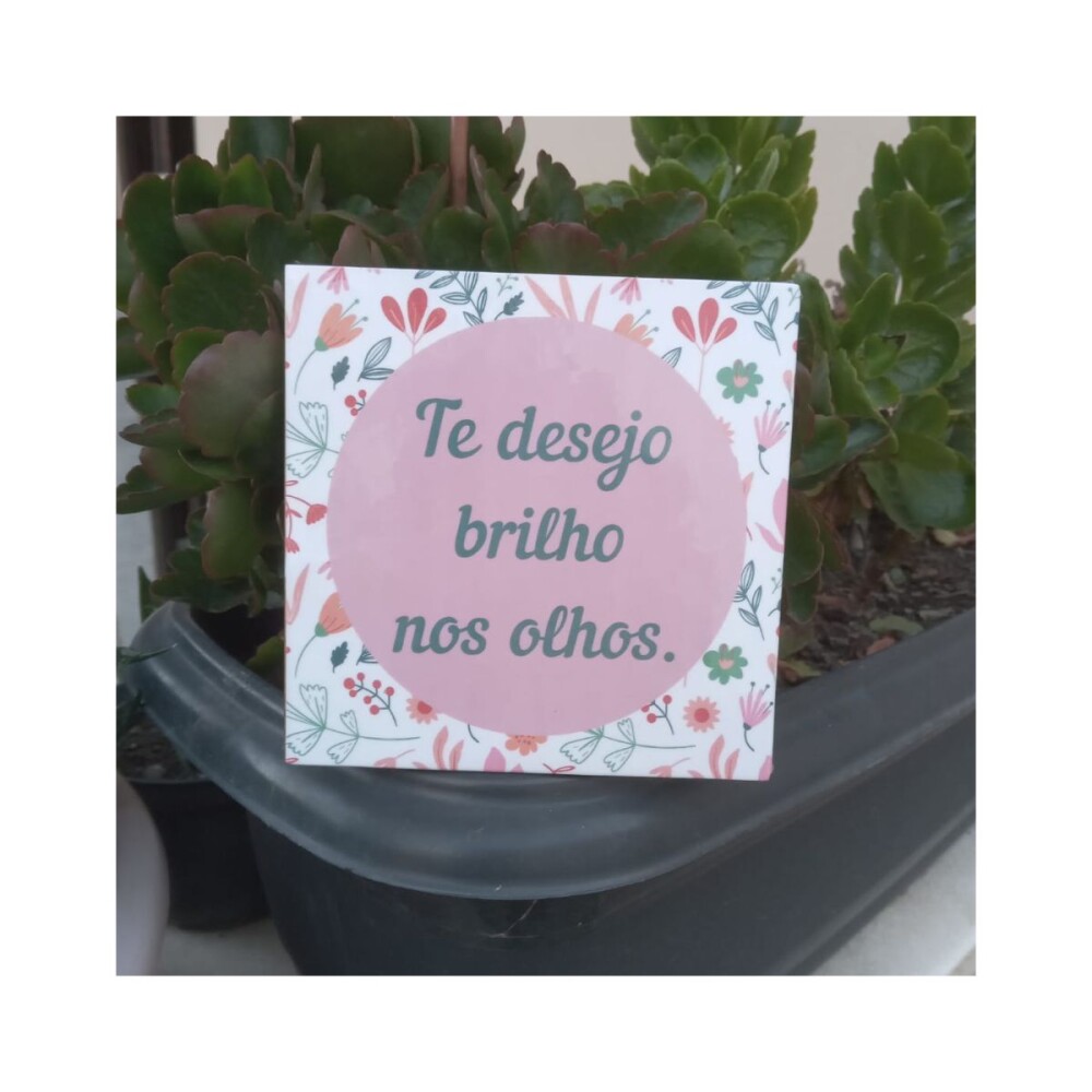 Porta copo/ ímã decorativo Brilho nos olhos