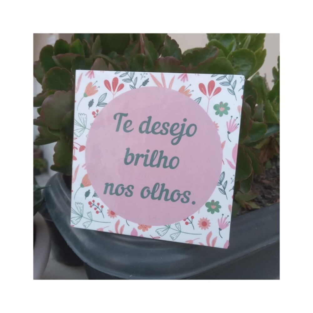Porta copo/ ímã decorativo Brilho nos olhos