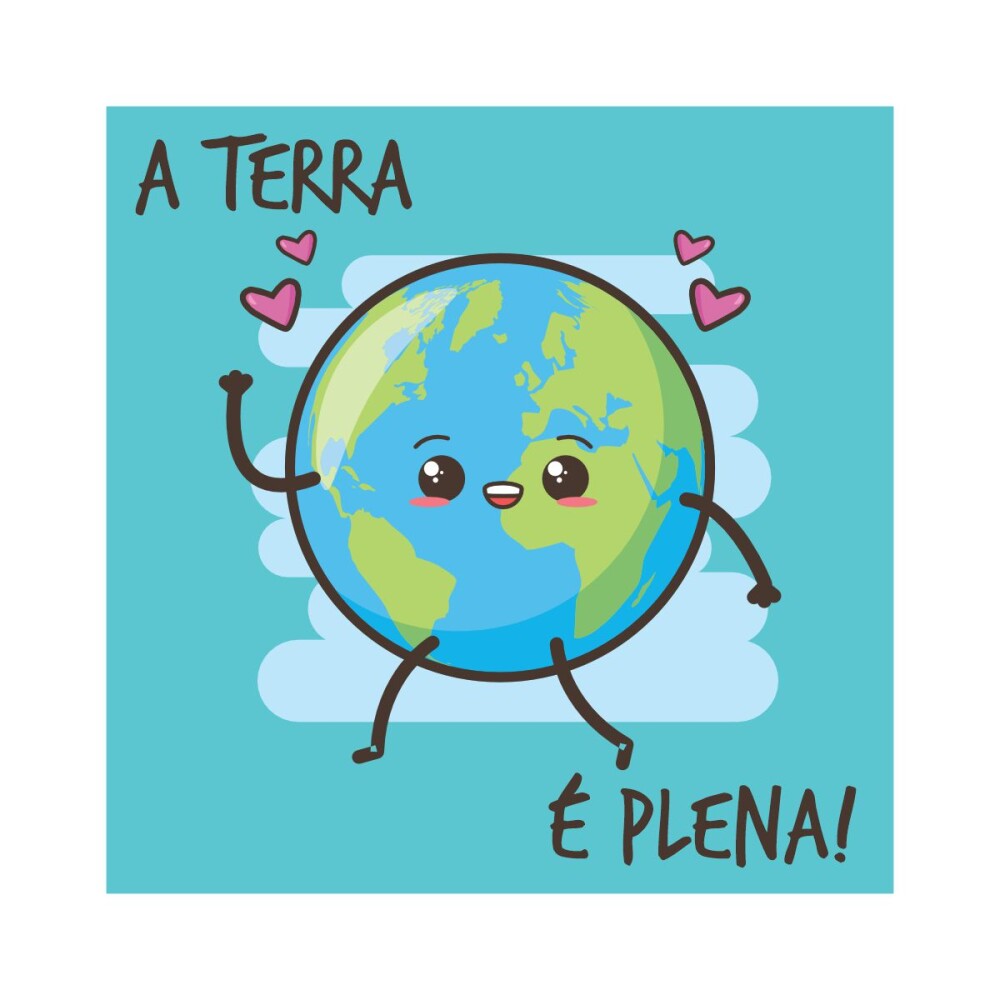 Porta copo/ímã decorativo Terra plena