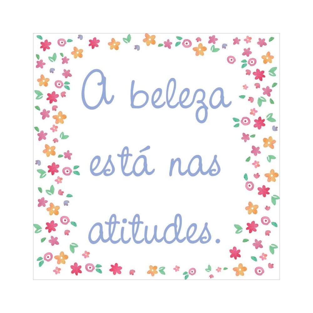 Porta copo/ímã decorativo Beleza/ Atitudes
