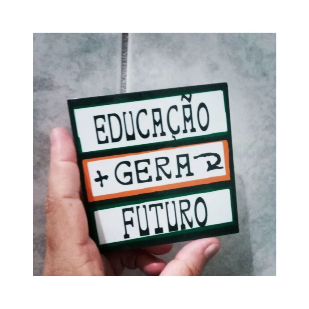 Porta copo/ ímã decorativo Educação