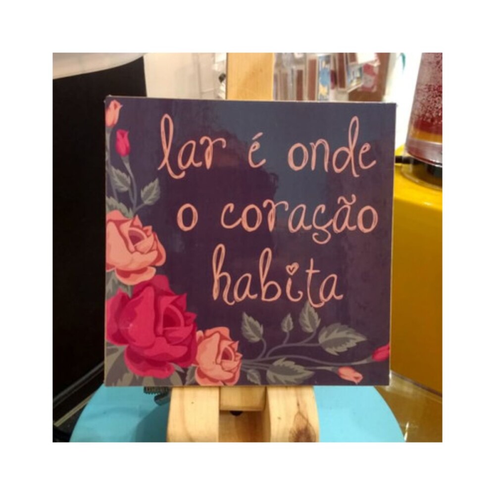 Porta copo/ ímã decorativo Lar É Onde