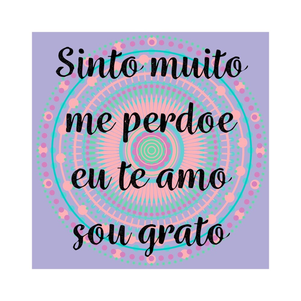 Porta copo/ ímã decorativo Oponopono