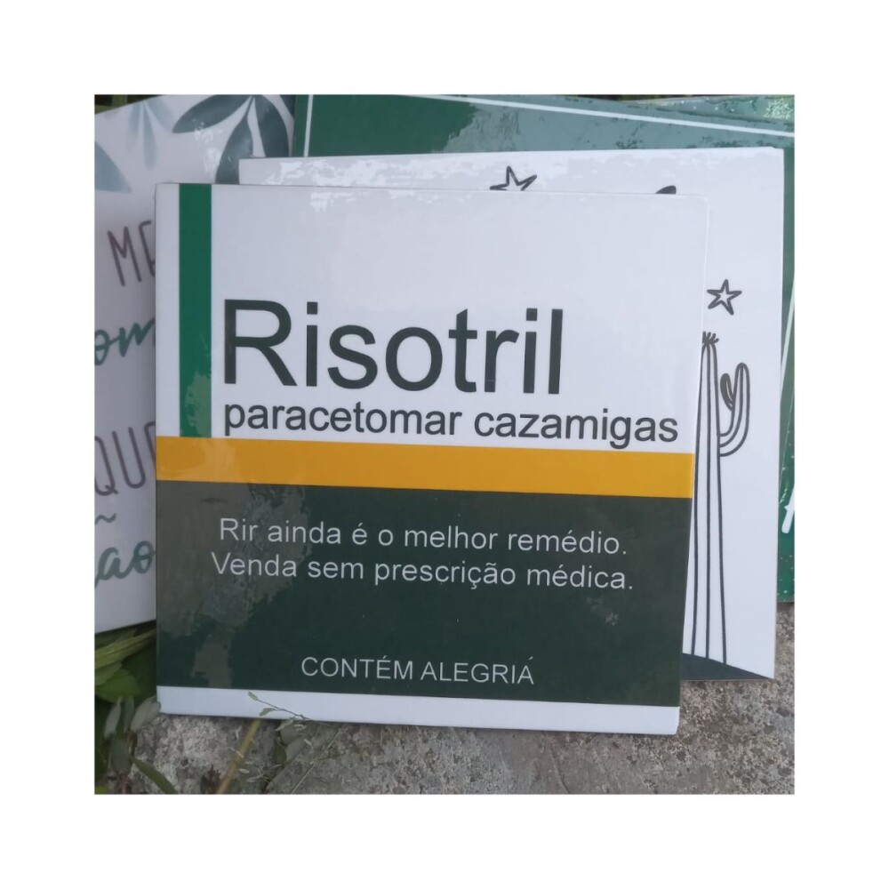 Porta copo/ ímã decorativo Risotril