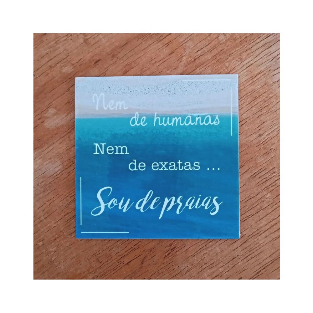 Porta copo/ ímã decorativo Sou de praias