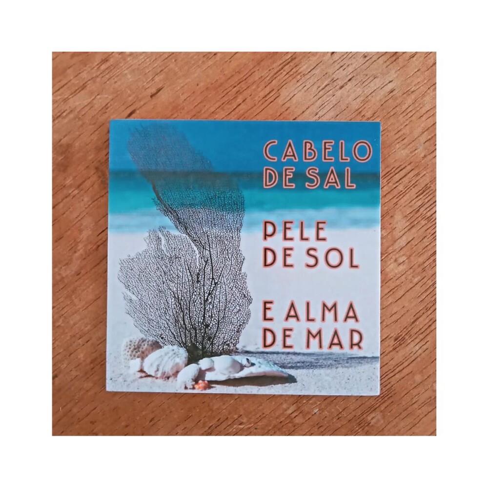 Porta copo/ ímã decorativo Alma de mar