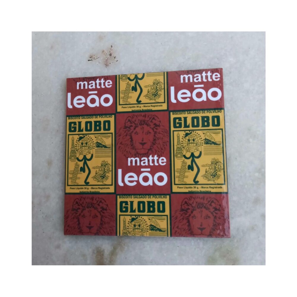 Porta copo/ ímã decorativo Biscoito Globo/Matte Leão