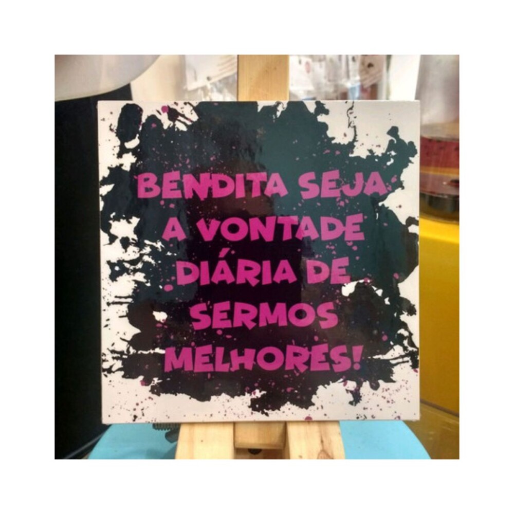 Porta copo/ ímã decorativo Bendita seja