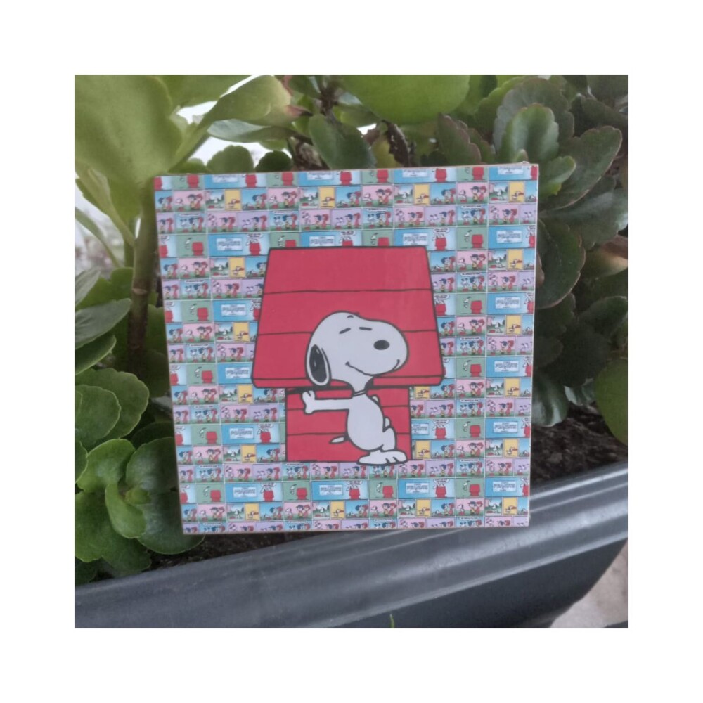 Porta copo/ímã decorativo Snoopy