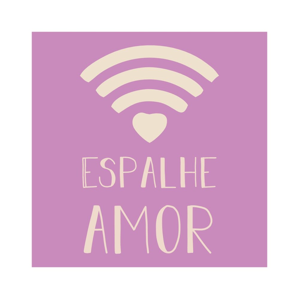 Porta copo/ ímã decorativo Espalhe amor