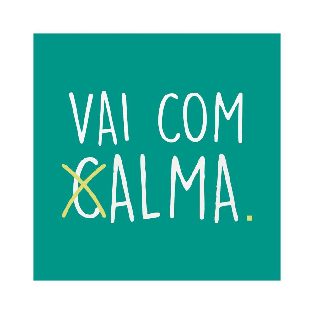 Porta copo/ ímã decorativo Vai com alma