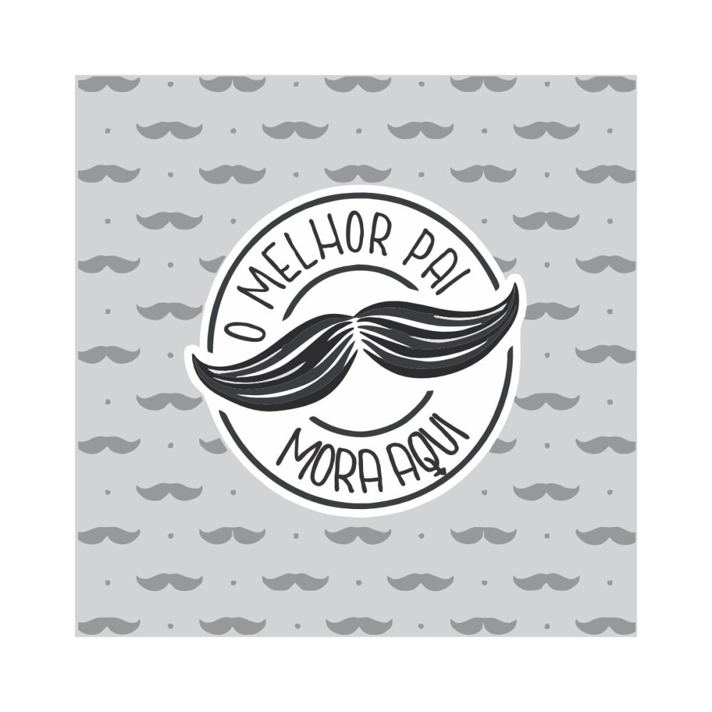 Porta copo/ ímã decorativo O melhor pai mora aqui