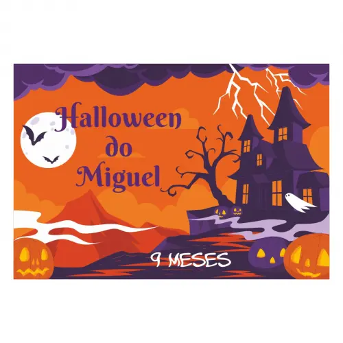 Arquivo Digital Tamanho A3 - Painel Halloween