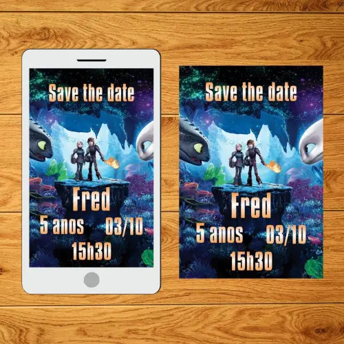 Save the date Como treinar seu dragão