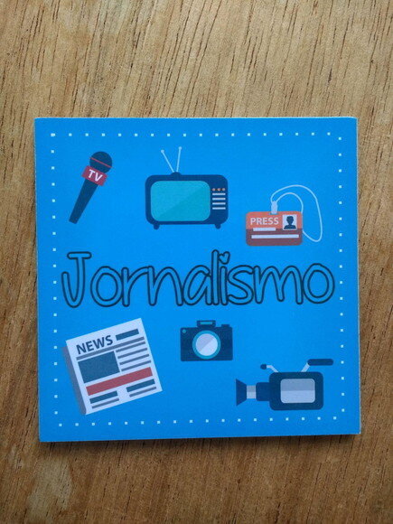 Porta copo/ ímã decorativo Jornalismo
