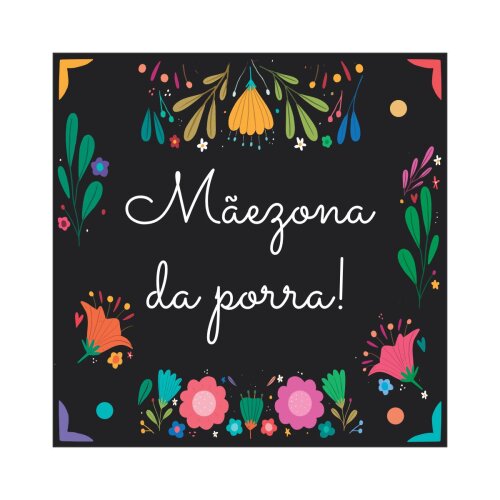 Porta copo/ ímã decorativo Mãezona
