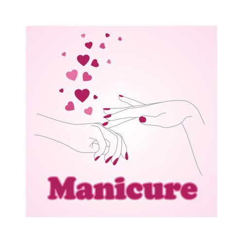 Porta copo/ ímã decorativo Manicure