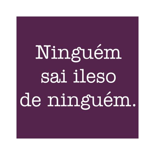 Porta copo/ímã decorativo Ninguém Sai Ileso de ninguém