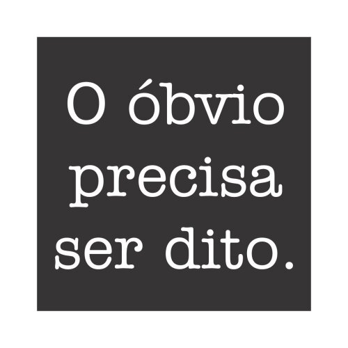 Porta copo/ímã decorativo Óbvio