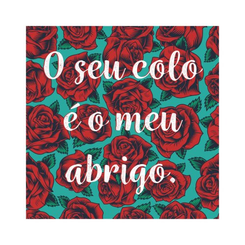 Porta copo/ímã decorativo O seu Colo é o meu abrigo
