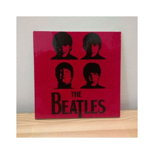Porta copo/ímã decorativo Rock Vermelho