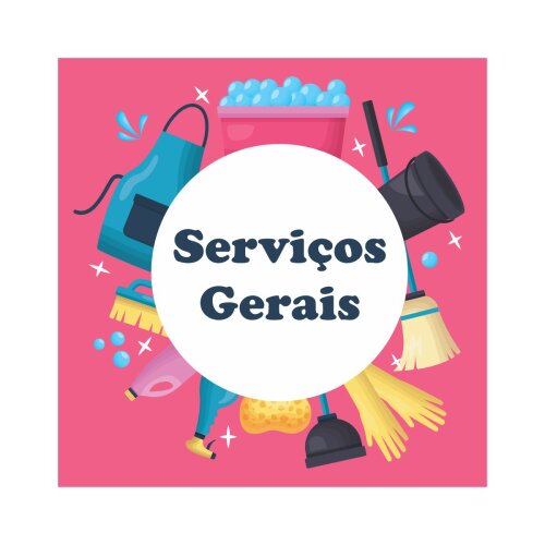Porta copo/ímã decorativo Serviços Gerais