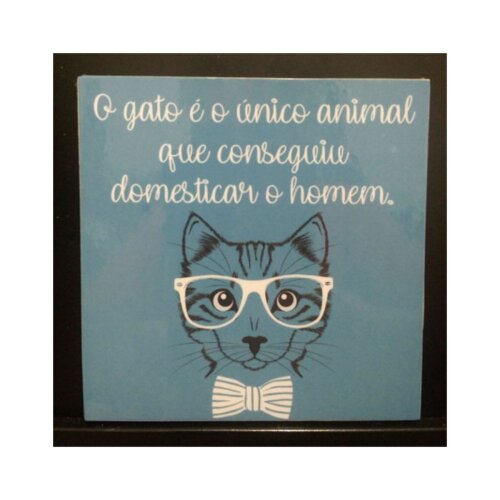 Porta copo/ímã decorativo Gato - Domesticar Homem