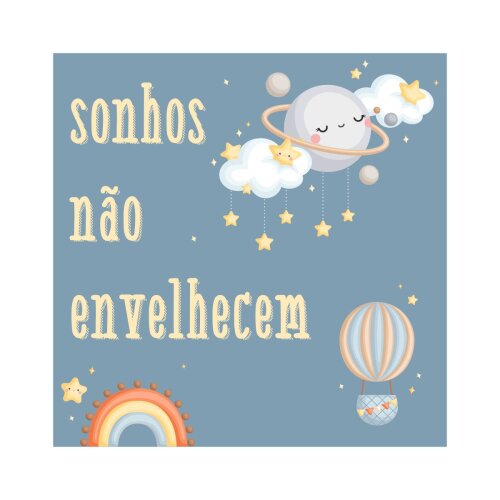 Porta copo/ímã decorativo Sonhos não envelhecem
