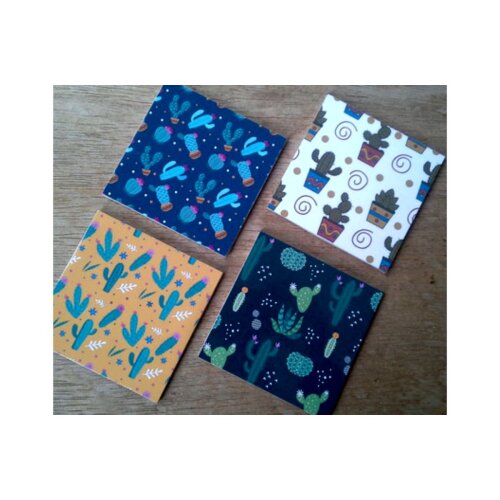 Jogo de Porta copo/ímas decorativos Cactos