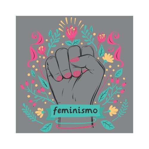 Porta copo/ímã decorativo Feminismo