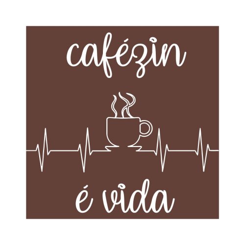 Porta copo/ímã decorativo Cafezin é vida